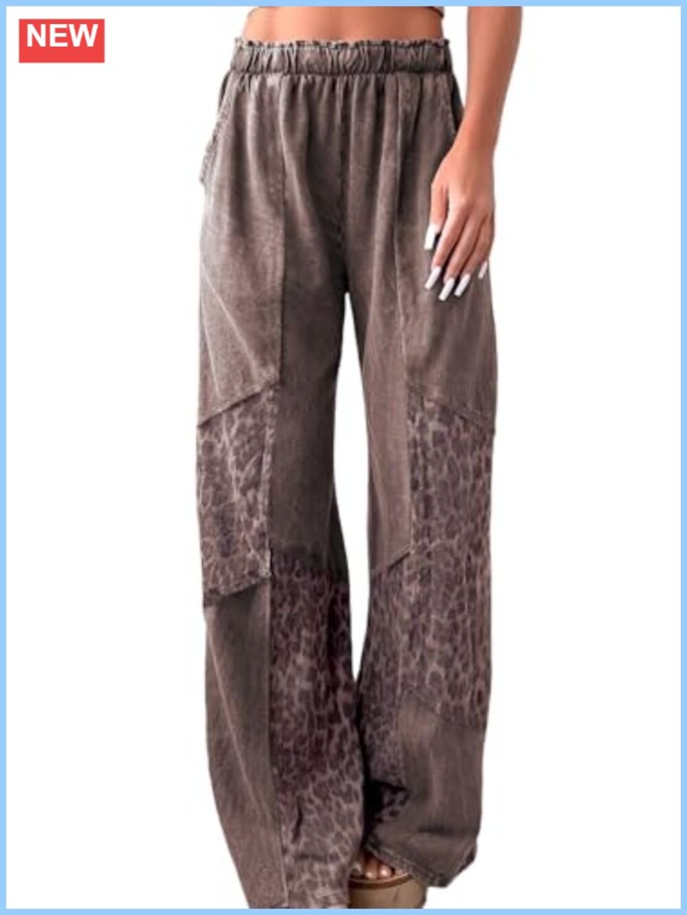 Women's Wide Leg High Waist Palazzo Lounge Pants with Pockets